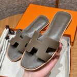 Oran Sandals for Women | Etoupe Grey | Epsom Leather - Image 8