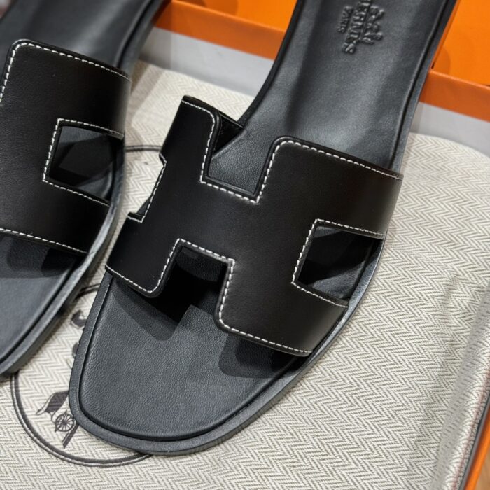 Oran Sandals for Women | Elegant Noir Black | Swift Leather - Image 3