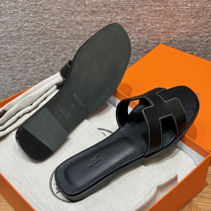 Oran Sandals for Women | Elegant Noir Black | Swift Leather - Image 5