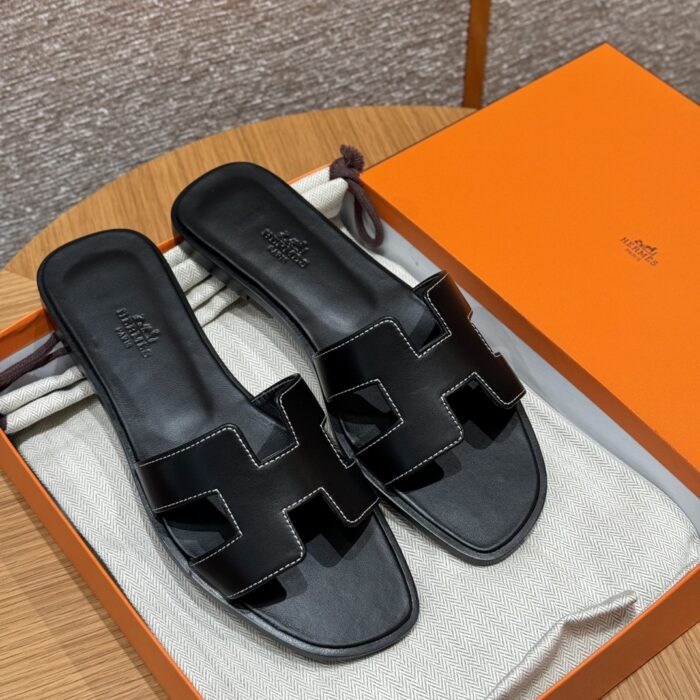 Oran Sandals for Women | Elegant Noir Black | Swift Leather - Image 7
