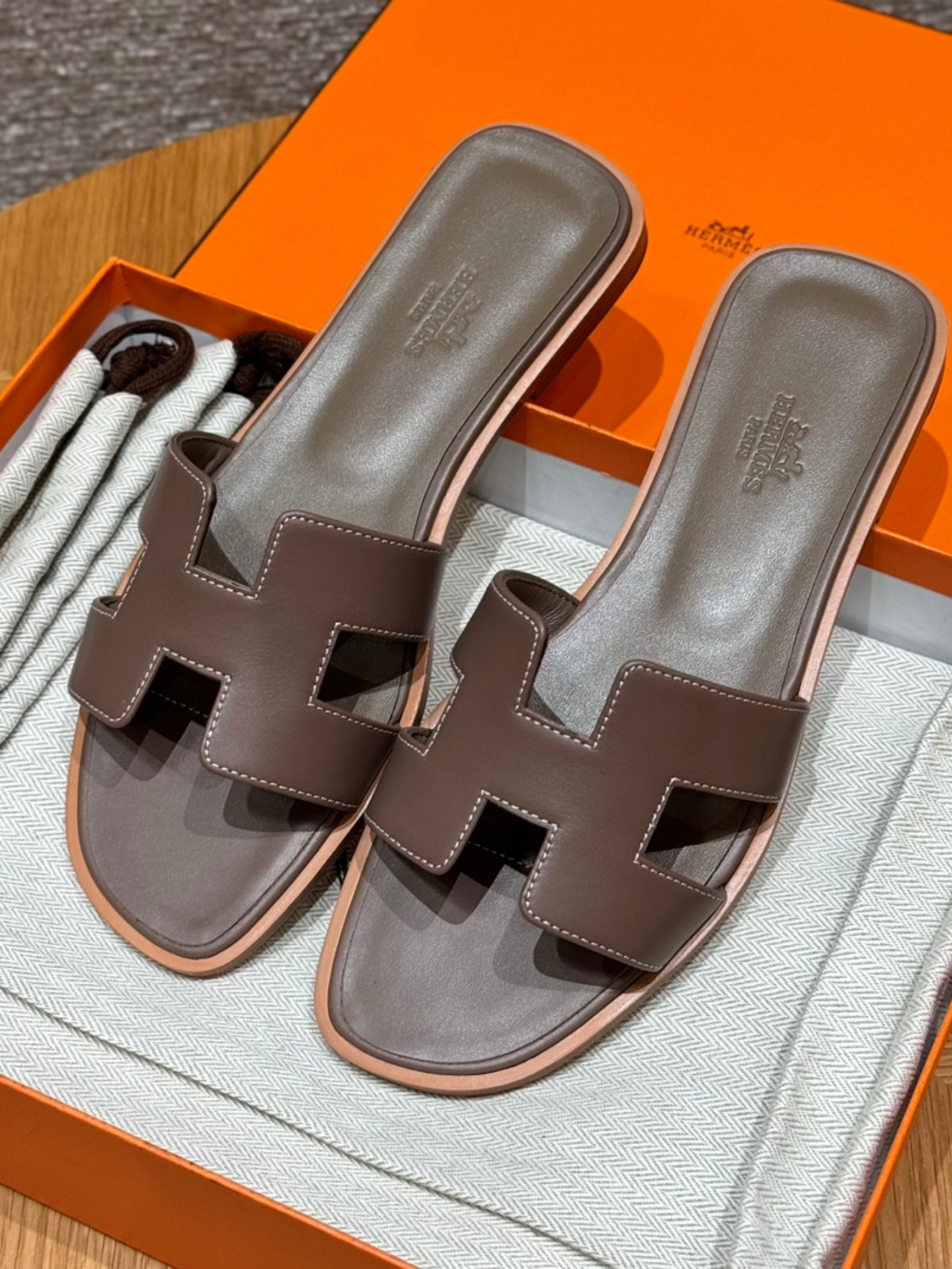 wsxc1753240072893_0(1) Oran Sandals for Women | Elegant Etoupe Taupe | Swift Leather - Image 1