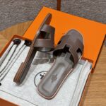 Oran Sandals for Women | Elegant Etoupe Taupe | Swift Leather - Image 3