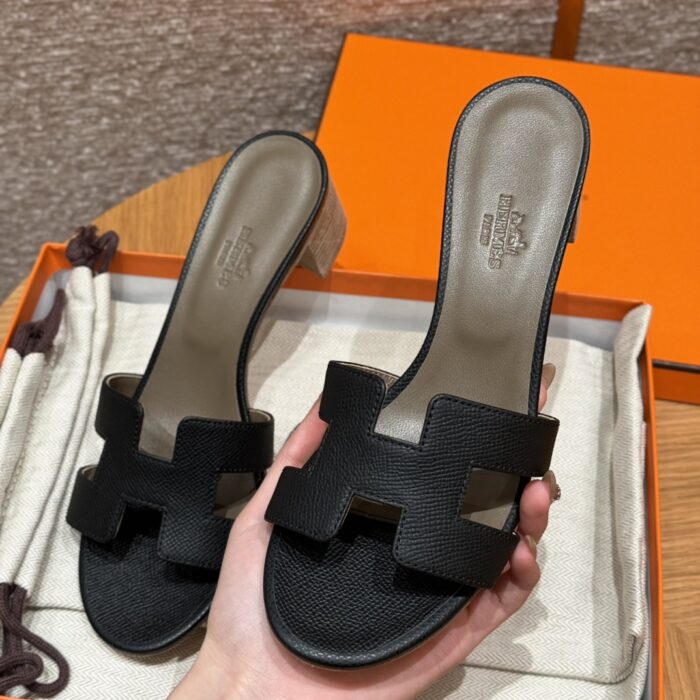 Oasis Sandals for Women | Classic Black | Epsom Leather - Image 9