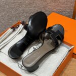 Oasis Women’s Sandals | Noir Black | Swift Leather - Image 6