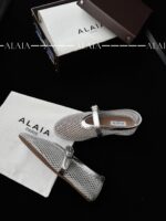 Silver Fishnet Ballet Flats – Luxury Comfort in Motion - Image 5