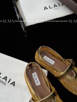 Gold Fishnet Ballet Flats | Luxe Mesh & Lambskin - Image 7
