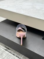 Pink Le Cœur Mules in Patent Calfskin – Romantic Elegance for Every Step - Image 6