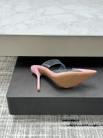 Pink Le Cœur Mules in Patent Calfskin – Romantic Elegance for Every Step - Image 7