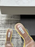 Lemon Yellow Le Cœur Mules in Patent Calfskin – Bold Luxury for Modern Women - Image 9