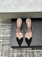 Black Le Cœur Mules in Patent Calfskin – Iconic Elegance for Modern Women - Image 2