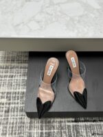 Black Le Cœur Mules in Patent Calfskin – Iconic Elegance for Modern Women - Image 3