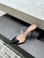 Black Le Cœur Mules in Patent Calfskin – Iconic Elegance for Modern Women