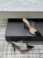 Black Le Cœur Mules in Patent Calfskin – Iconic Elegance for Modern Women - Image 5