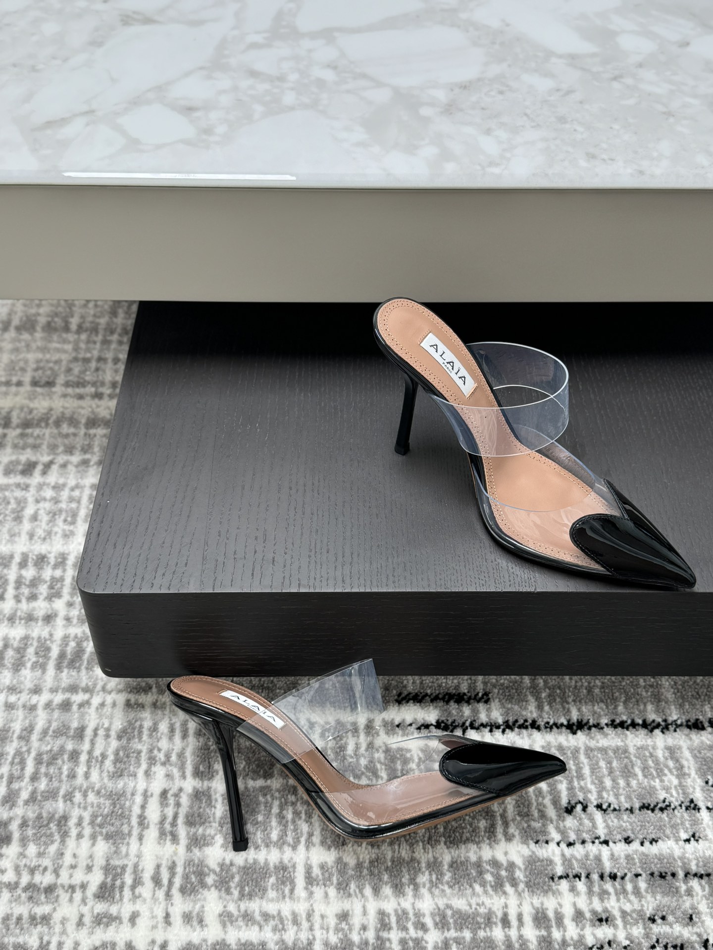 wsxc1753248755306_4 Black Le Cœur Mules in Patent Calfskin – Iconic Elegance for Modern Women - Image 5