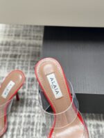 Red Le Cœur Mules in Patent Calfskin – Bold Elegance, Effortless Glamour - Image 9