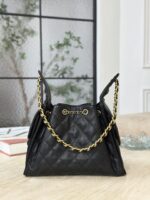 CHANEL 25 Small Bag | Black | Granular Embossed Calfskin & Gold-Toned Metal - Image 4