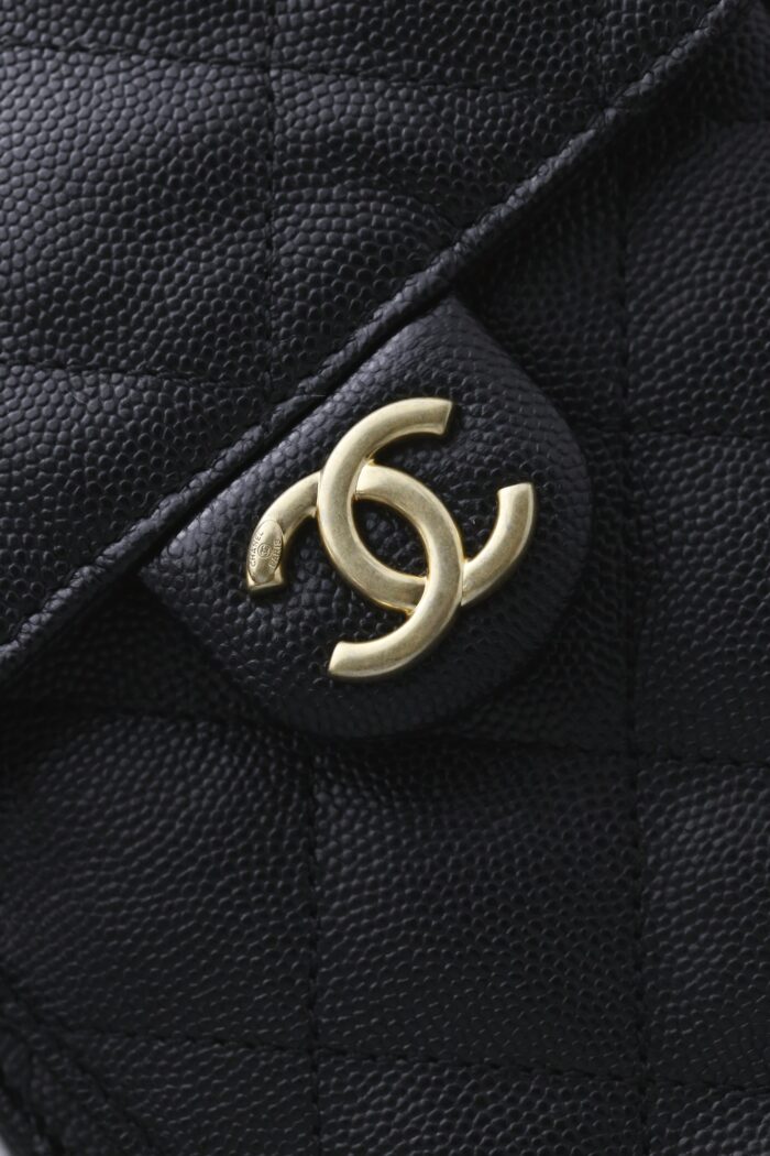 CHANEL 25 Small Bag | Black | Granular Embossed Calfskin & Gold-Toned Metal - Image 12