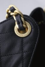 CHANEL 25 Small Bag | Black | Granular Embossed Calfskin & Gold-Toned Metal - Image 13