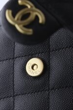 CHANEL 25 Small Bag | Black | Granular Embossed Calfskin & Gold-Toned Metal - Image 15