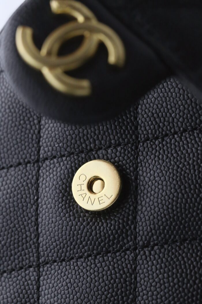 CHANEL 25 Small Bag | Black | Granular Embossed Calfskin & Gold-Toned Metal - Image 15