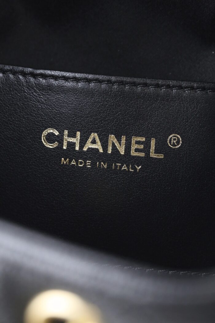 CHANEL 25 Small Bag | Black | Granular Embossed Calfskin & Gold-Toned Metal - Image 16