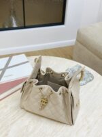CHANEL 25 Small Bag | Beige | Granular Embossed Calfskin & Gold-Toned Metal - Image 7