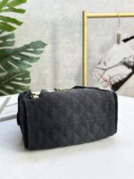 CHANEL 25 Medium Handbag | Black | Glossy Creased Calfskin & Gold & Ruthenium Metal | 40 x 30 x 15 cm - Image 5
