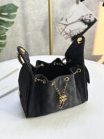 CHANEL 25 Medium Handbag | Black | Glossy Creased Calfskin & Gold & Ruthenium Metal | 40 x 30 x 15 cm - Image 7