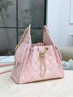 CHANEL 25 Small Bag | Pale Pink | Granular Embossed Calfskin & Gold-Toned Metal - Image 2