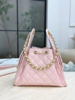 CHANEL 25 Small Bag | Pale Pink | Granular Embossed Calfskin & Gold-Toned Metal - Image 3