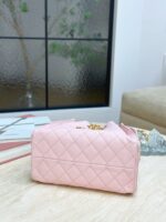 CHANEL 25 Small Bag | Pale Pink | Granular Embossed Calfskin & Gold-Toned Metal - Image 4