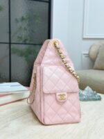 CHANEL 25 Small Bag | Pale Pink | Granular Embossed Calfskin & Gold-Toned Metal - Image 5