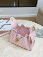 CHANEL 25 Small Bag | Pale Pink | Granular Embossed Calfskin & Gold-Toned Metal - Image 8