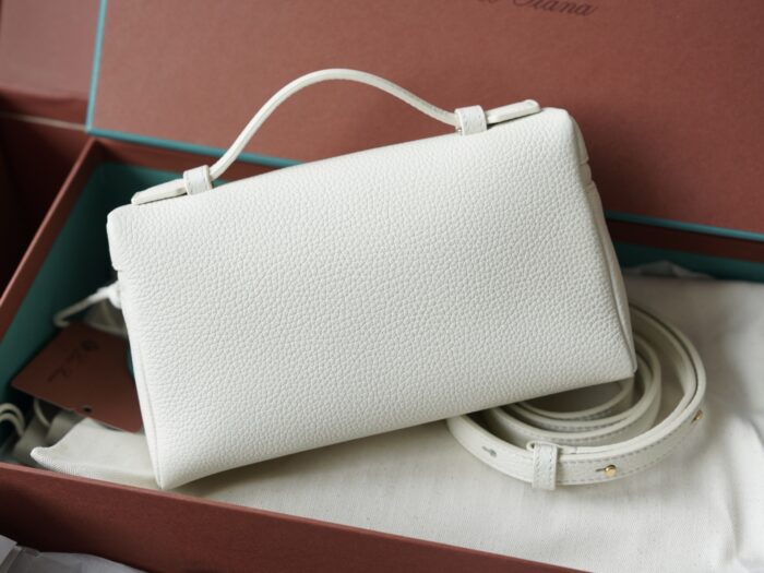 LP Extra Pocket L19 Clutch | Whispering White / Sun Gold | Hammered Calfskin - Image 8