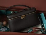 LP Extra Pocket L19 Clutch | Black / Sun Gold | Hammered Calfskin - Image 3