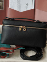 LP Extra Pocket L19 Clutch | Black / Sun Gold | Hammered Calfskin