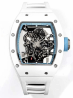 Luxury Skeleton Ceramic Watch Inspired by RM055 – 2025 Titanium & Rubber Edition | Precision Craftsmanship