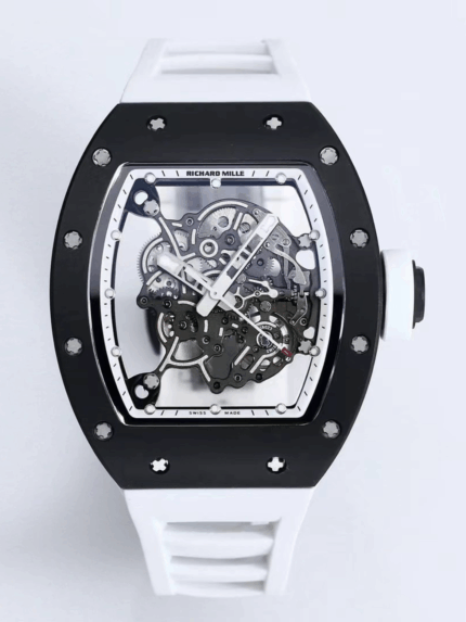 2025 Richard Mille RM055 Inspired Watch – Upgraded Double Barrel Skeleton Movement | Ceramic Case | Luxury Men’s Automatic Watch