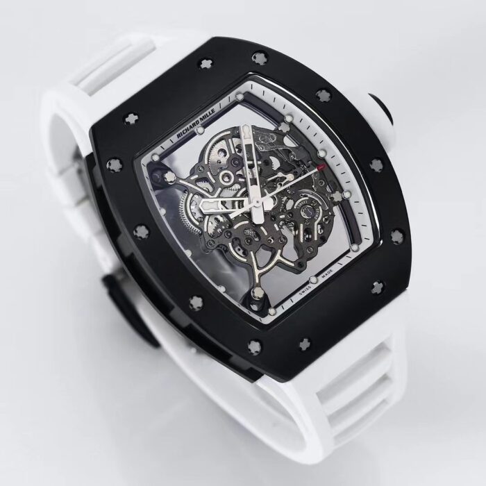 2025 Richard Mille RM055 Inspired Watch – Upgraded Double Barrel Skeleton Movement | Ceramic Case | Luxury Men’s Automatic Watch - Image 2