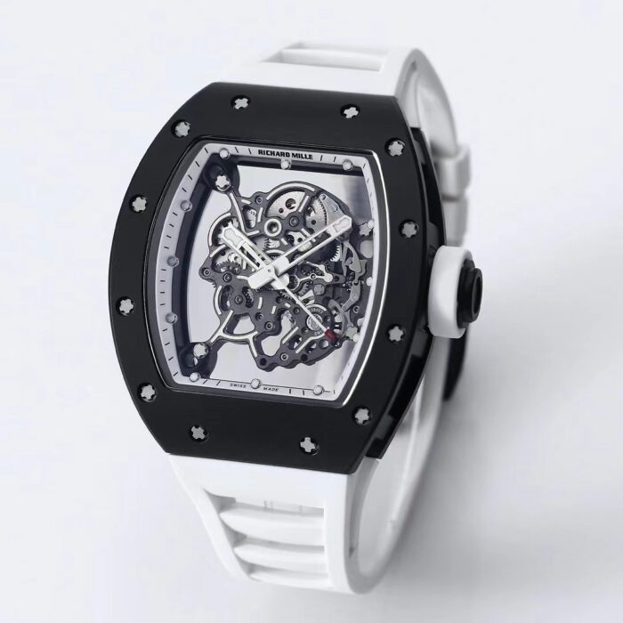 2025 Richard Mille RM055 Inspired Watch – Upgraded Double Barrel Skeleton Movement | Ceramic Case | Luxury Men’s Automatic Watch - Image 5