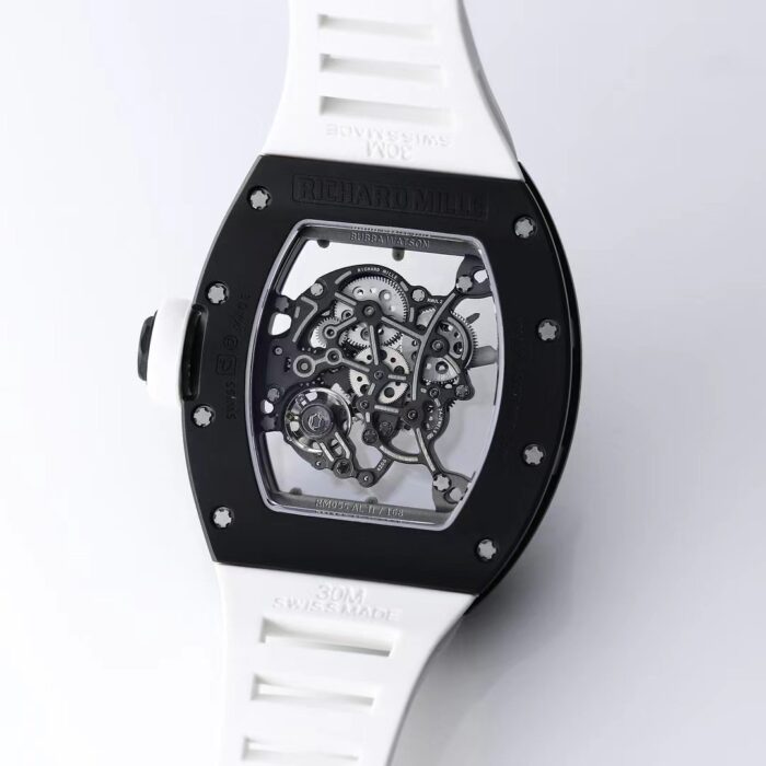 2025 Richard Mille RM055 Inspired Watch – Upgraded Double Barrel Skeleton Movement | Ceramic Case | Luxury Men’s Automatic Watch - Image 7