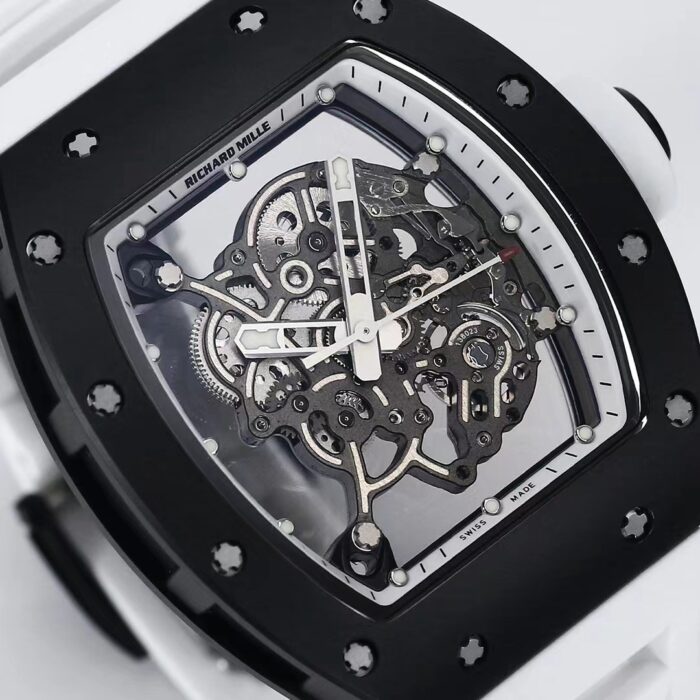 2025 Richard Mille RM055 Inspired Watch – Upgraded Double Barrel Skeleton Movement | Ceramic Case | Luxury Men’s Automatic Watch - Image 8