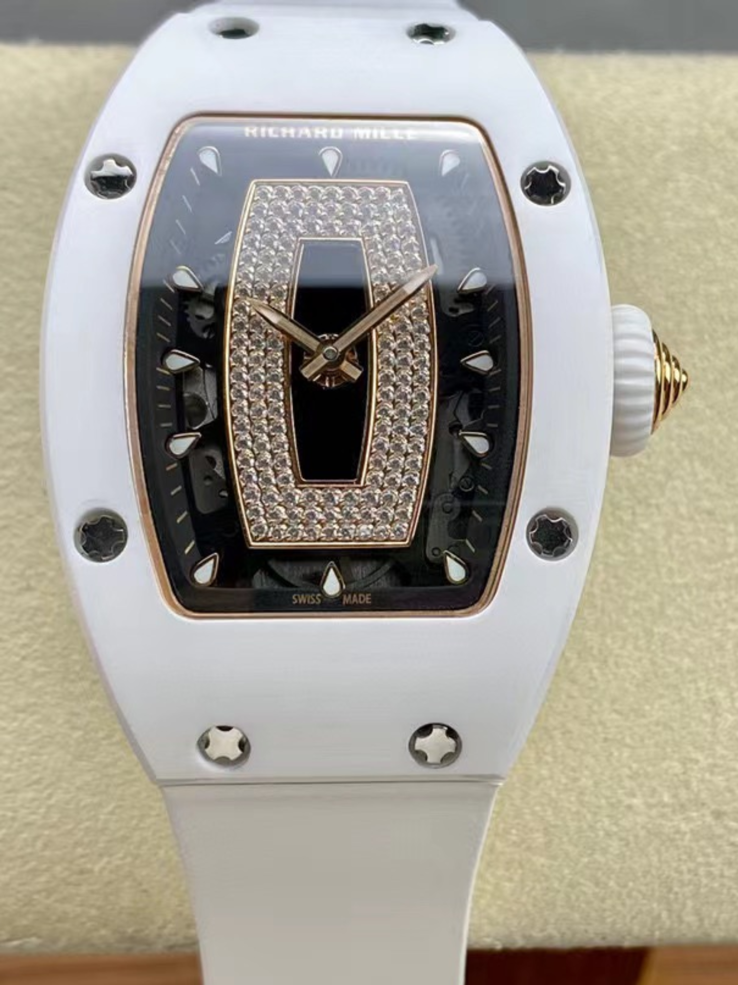 13398333804454998(1) Richard Mille RM 07-01 "Red Lips" Ceramic Ladies Watch – Iconic Celebrity Style | Diamond-Set ZTA Case - Image 1
