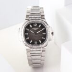 Patek Philippe Nautilus 7014 Ladies Watch – White Gold & Diamond Limited Edition | Elegant & Rare Luxury Timepiece - Image 4