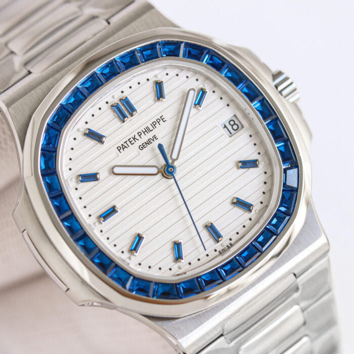 Patek Philippe Nautilus 5711 Diamond Edition | E7 Factory | Cal.324 Automatic | 40mm Steel Watch - Image 4