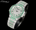 Patek Philippe Nautilus 7118 Ladies Full Diamond Watch – Ruby, Sapphire, Emerald | GR Factory 2025 Luxury Edition - Image 3
