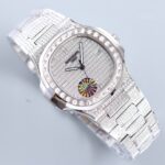 Patek Philippe Nautilus 57191G-001 Full Diamond Iced Out Watch | GR Factory | Cal.324 Movement - Image 2