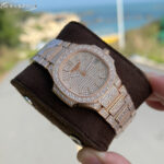 Patek Philippe Nautilus 7021 Full Diamond Women’s Watch – GR Limited Edition | 100% Natural Moissanite | Free Travel Box - Image 3