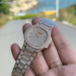 Patek Philippe Nautilus 7021 Full Diamond Women’s Watch – GR Limited Edition | 100% Natural Moissanite | Free Travel Box - Image 6