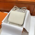 Constance i2 Bag – Nata with Rose Gold Hardware, 19×15×4 cm, Epsom Leather from France - Image 4